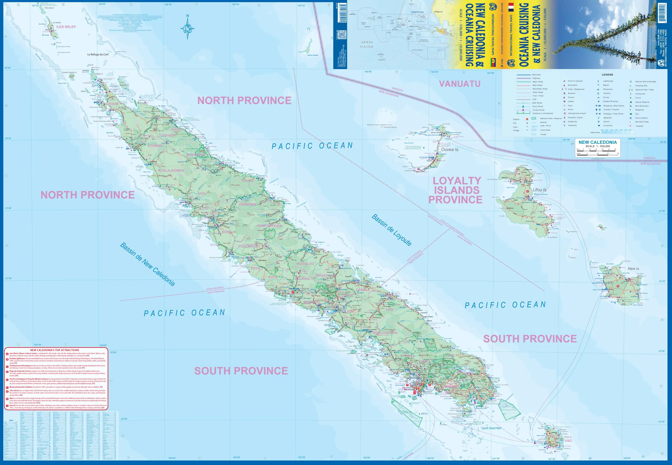 New Caledonia & Oceania Cruising Map – ITMB - Image 2