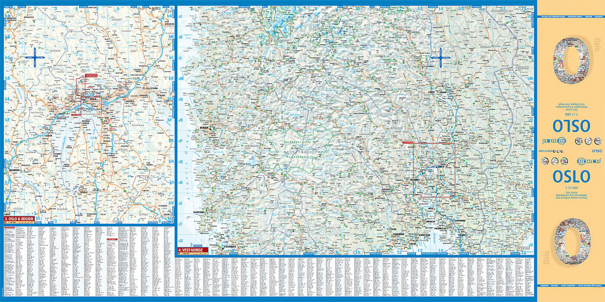 Oslo Borch Folded Laminated Map - Image 2