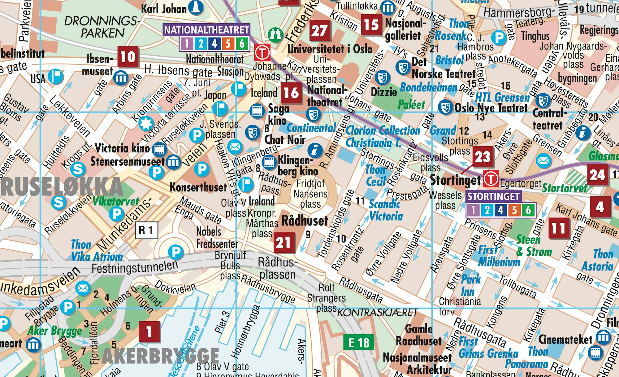 Oslo Borch Folded Laminated Map - Image 4