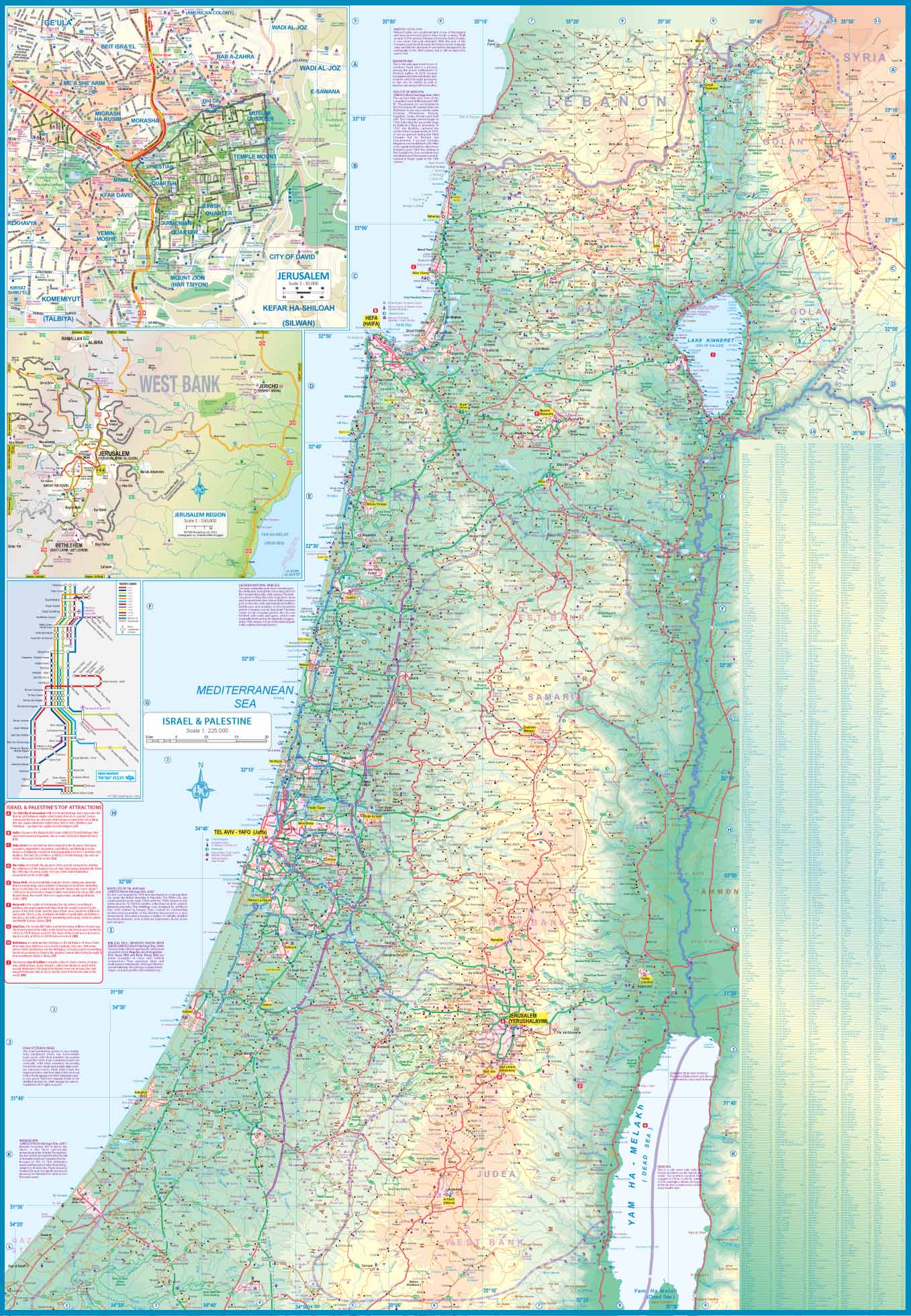 Israel & Palestine ITMB Map - Image 4