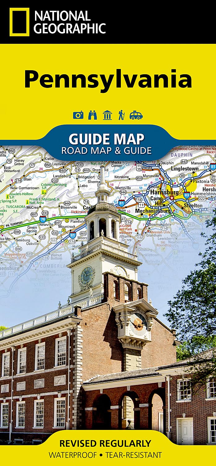 Pennsylvania National Geographic Folded Map