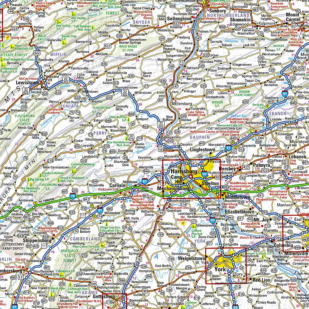 Pennsylvania National Geographic Folded Map - Image 4