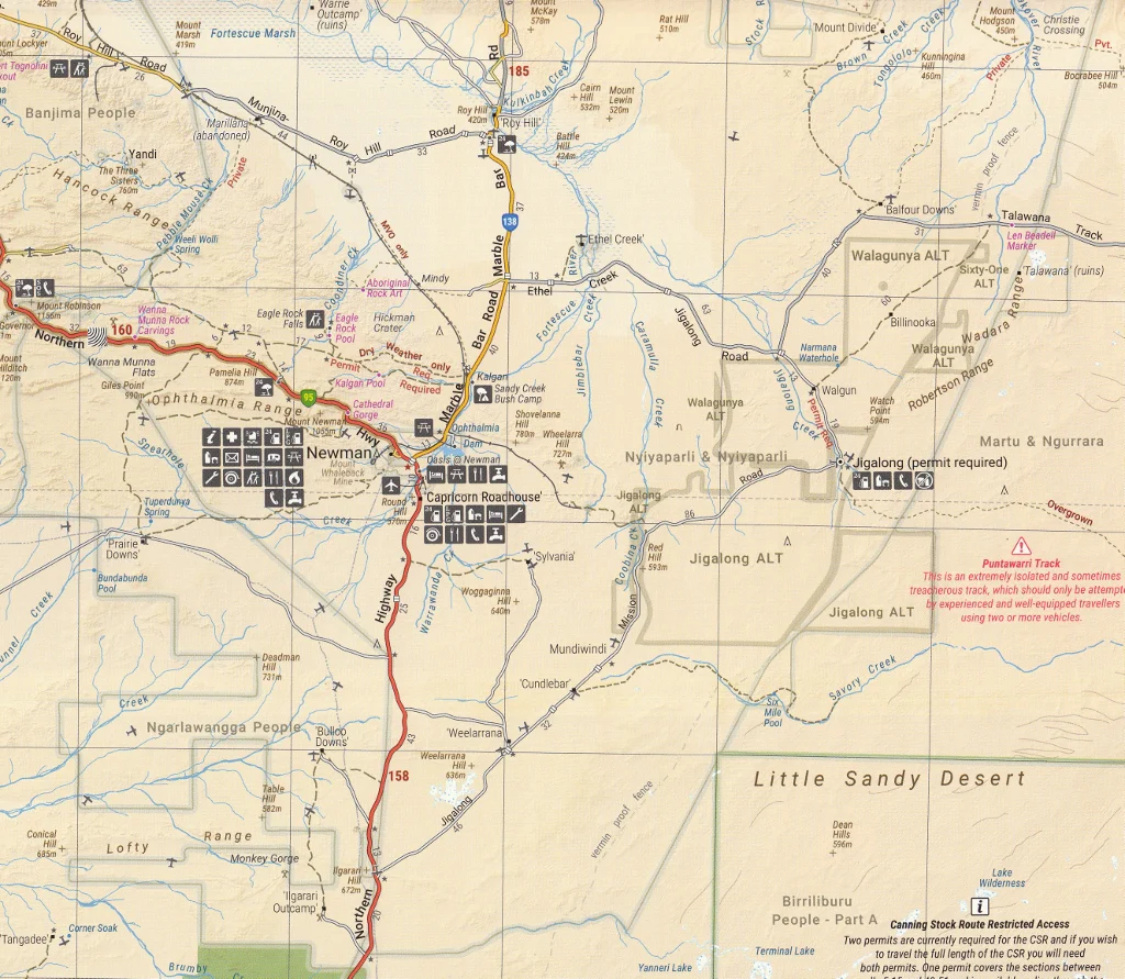 Pilbara & Coral Coast Hema Map 9th Edition - Image 4