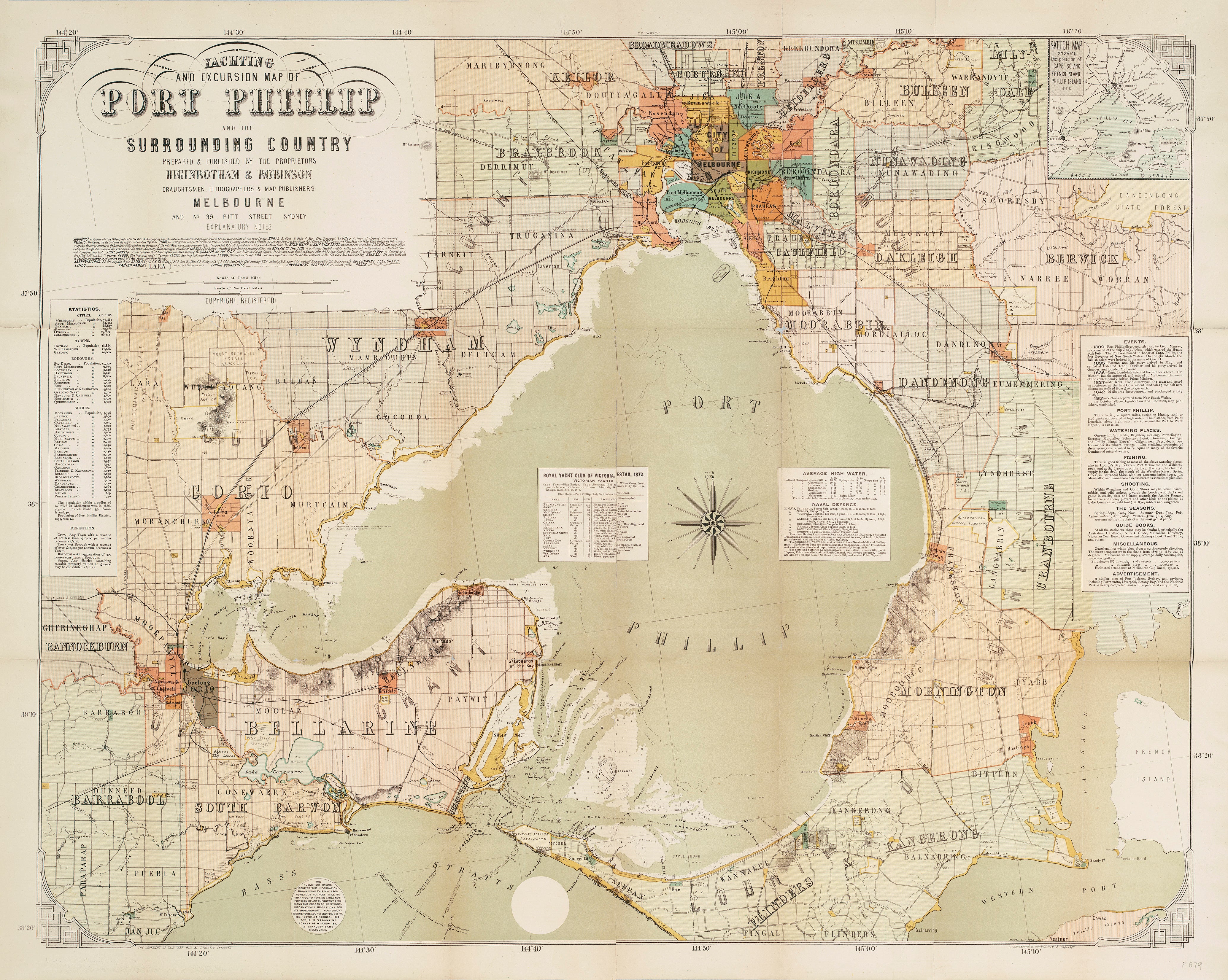Port Phillip Yachting & Excursion Map