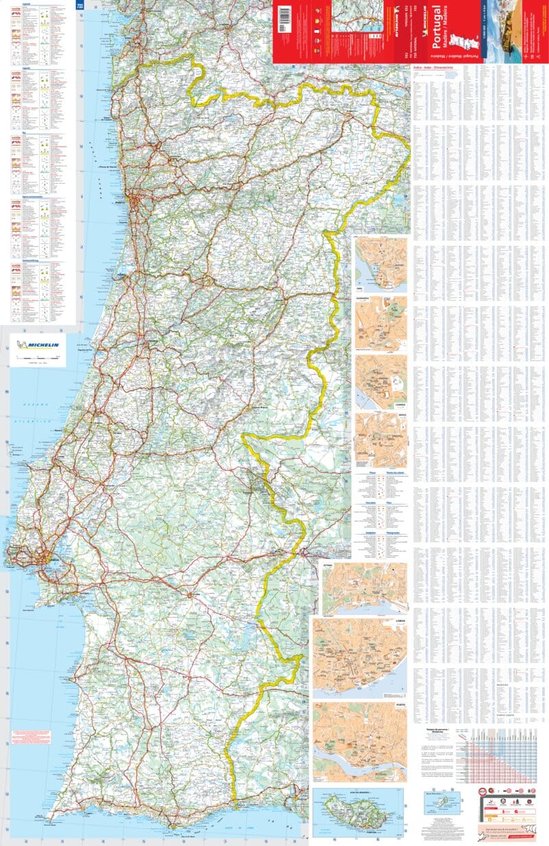 Portugal Michelin Map 733 - Image 2