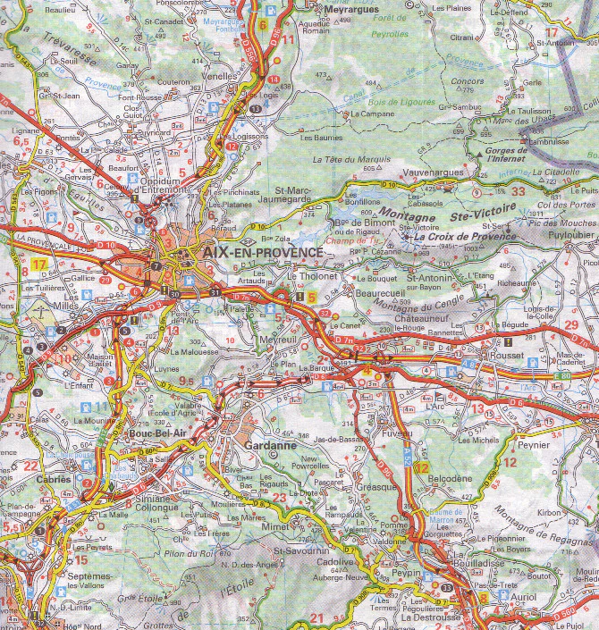 France Provence-Alps-French Riviera 527 Michelin Map - Image 5