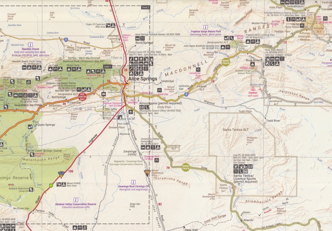 Red Centre Map – Hema Maps (7th Edition) - Image 4