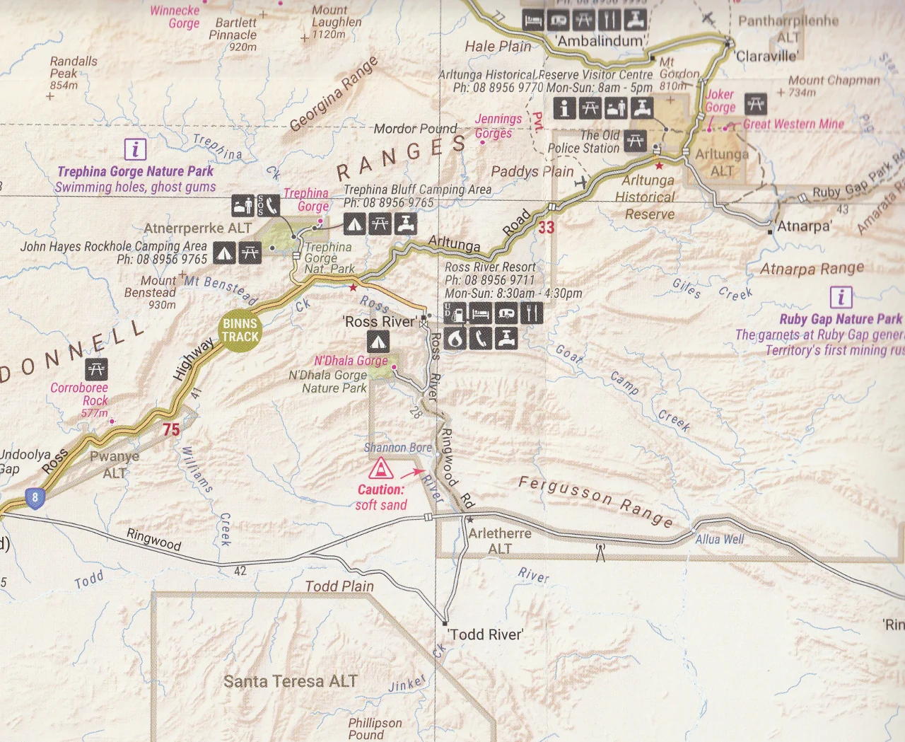 Red Centre Map – Hema Maps (7th Edition) - Image 5