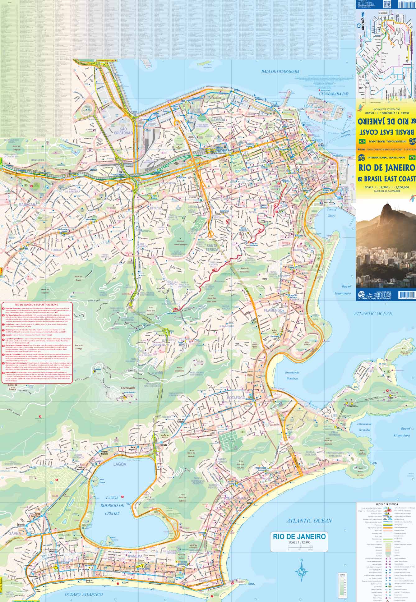 Rio de Janeiro & Brazil East Coast ITMB Map - Image 2