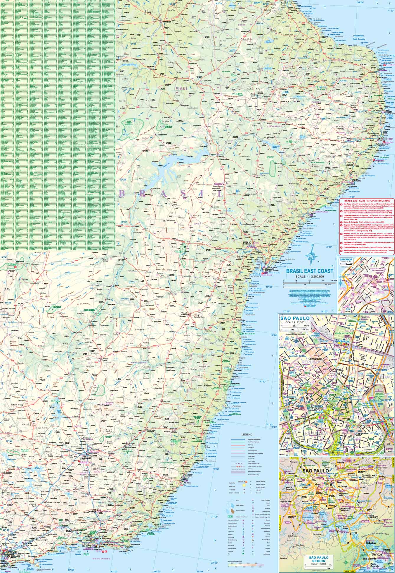 Rio de Janeiro & Brazil East Coast ITMB Map - Image 3