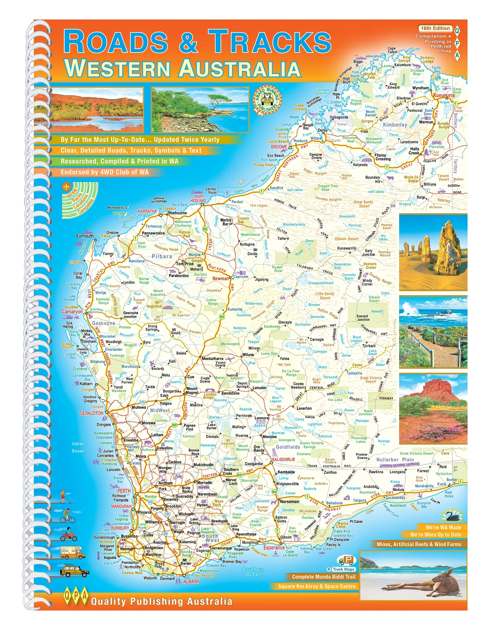 Roads & Tracks of Western Australia QPA 16th Edition