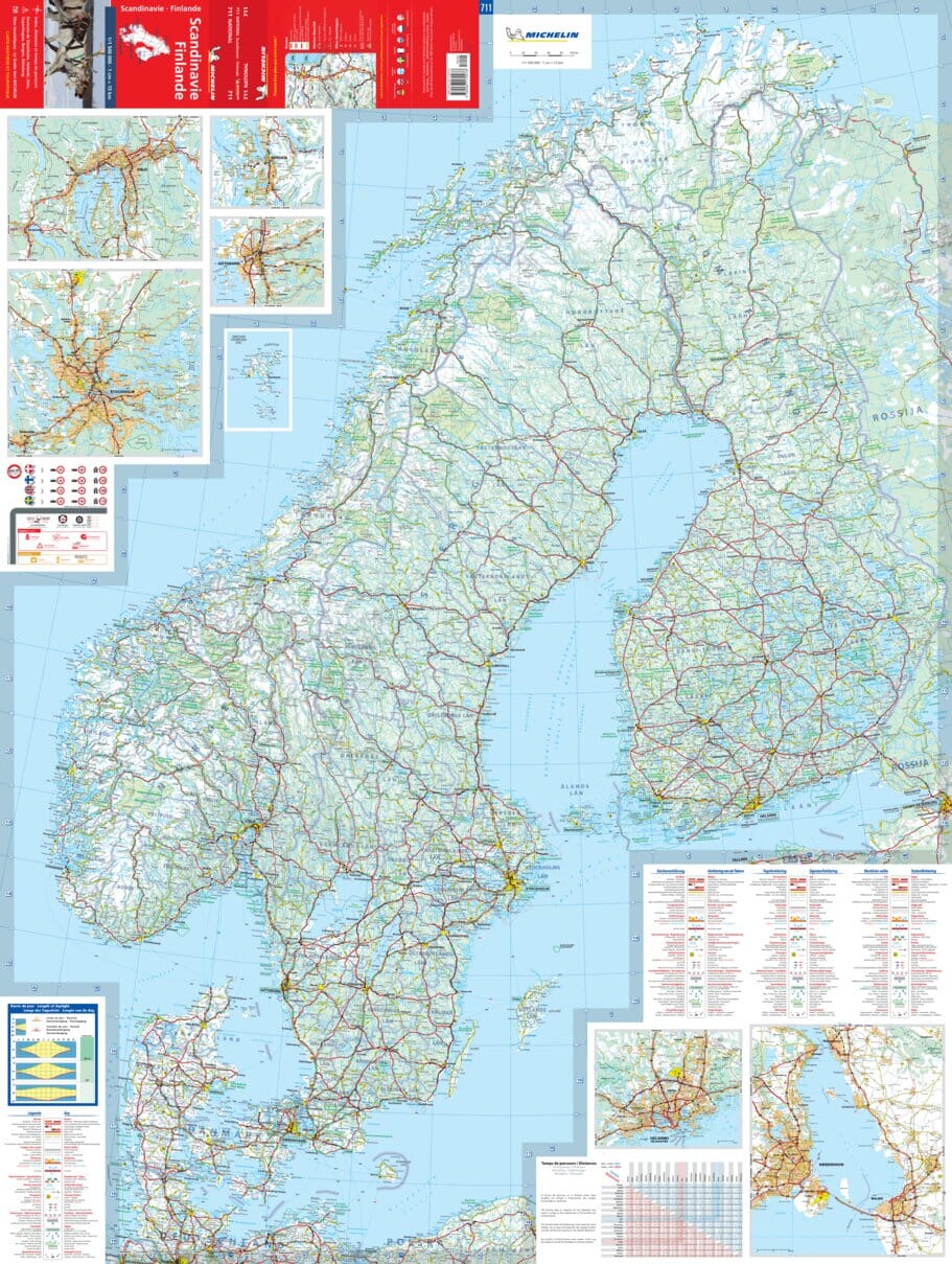 Scandinavia Michelin Map 711 - Image 2