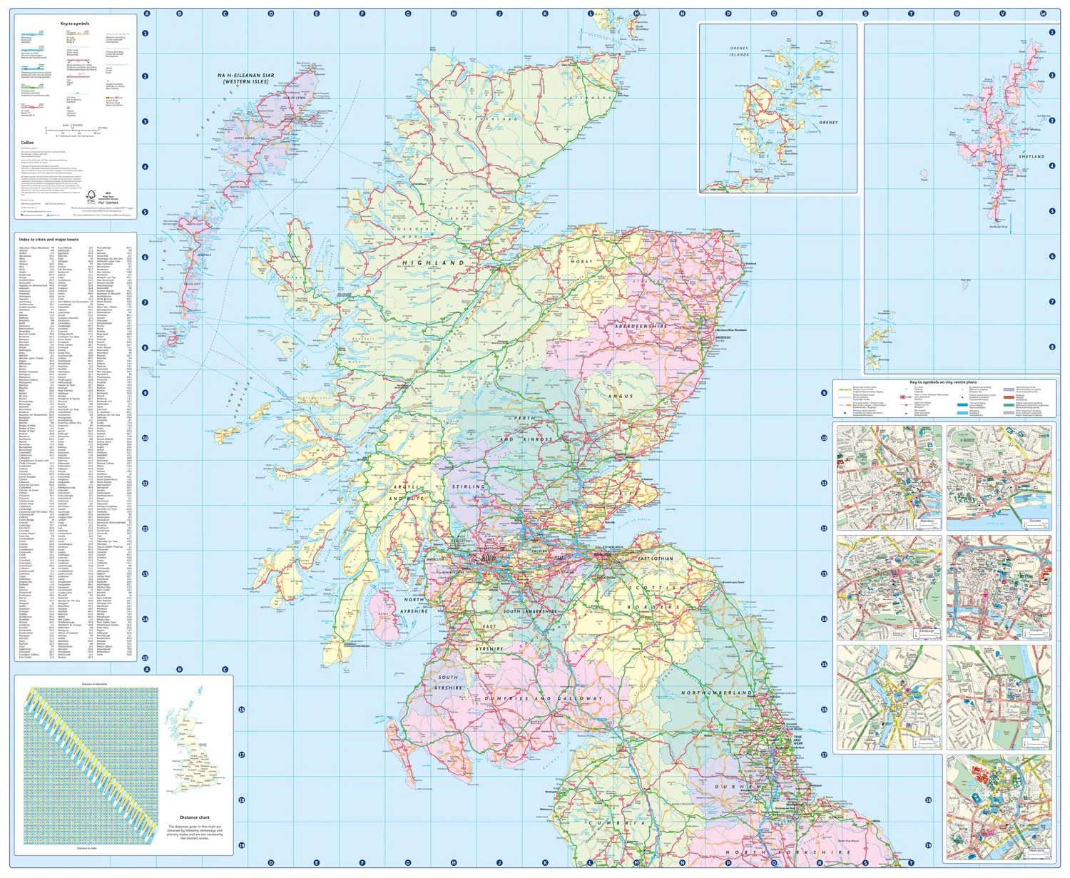 Scotland Collins Folded Map 2027 - Image 2