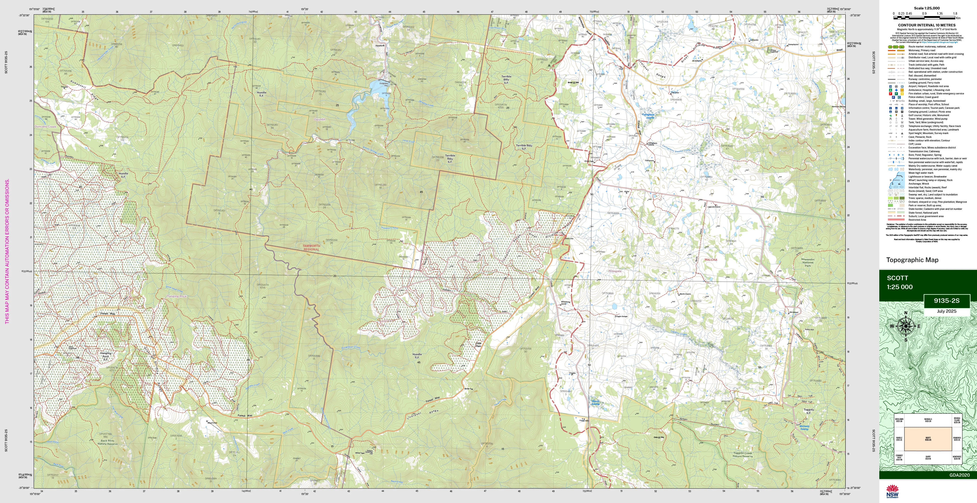 Scott 9135-2S Topographic Map 1:25k