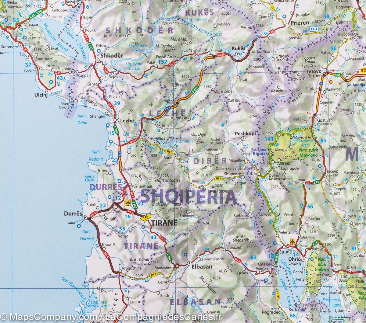 Slovenia, Croatia, Bosnia-Herzegovina, Serbia,Montenegro & Rep of Macedonia Michelin Map 736 - Image 4