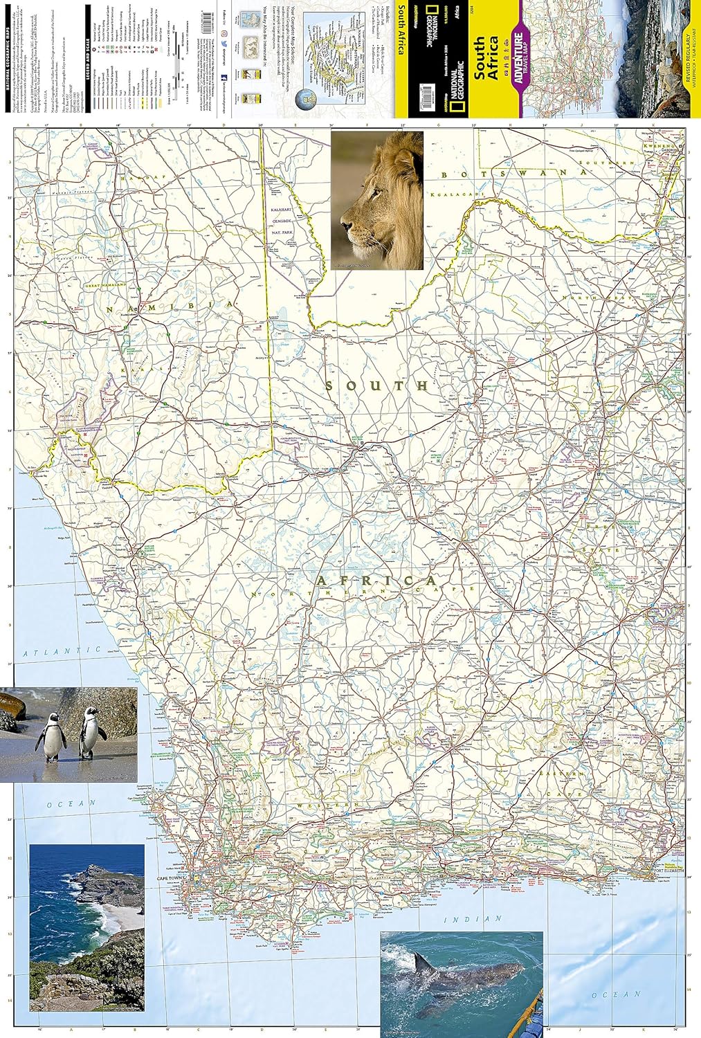 South Africa National Geographic Folded Map - Image 2