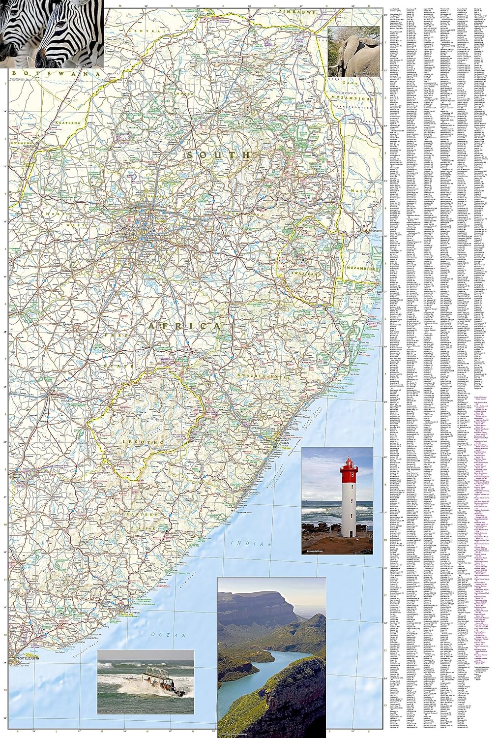 South Africa National Geographic Folded Map - Image 3