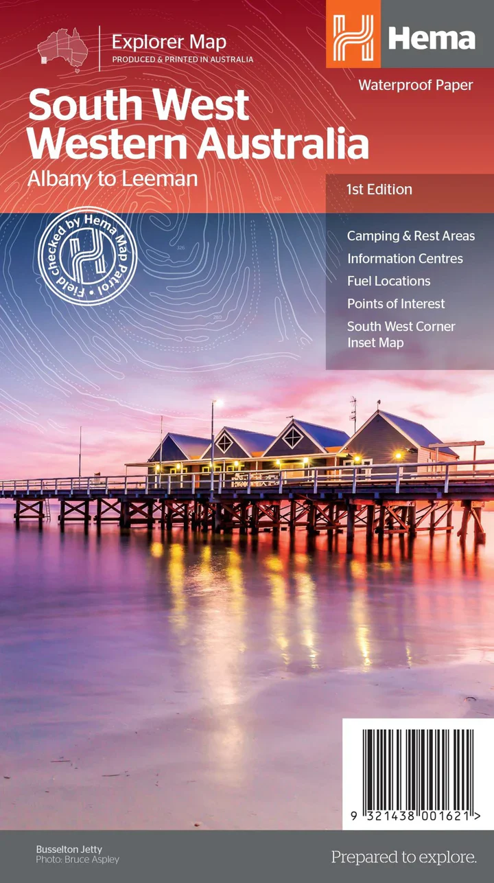South West Western Australia Map – Hema Maps (1st Edition)
