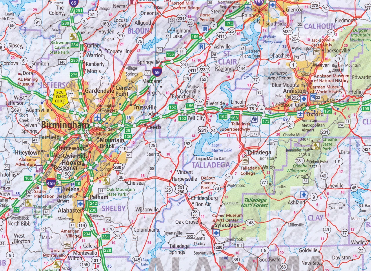 Southeast USA Hallwag Map - Image 4