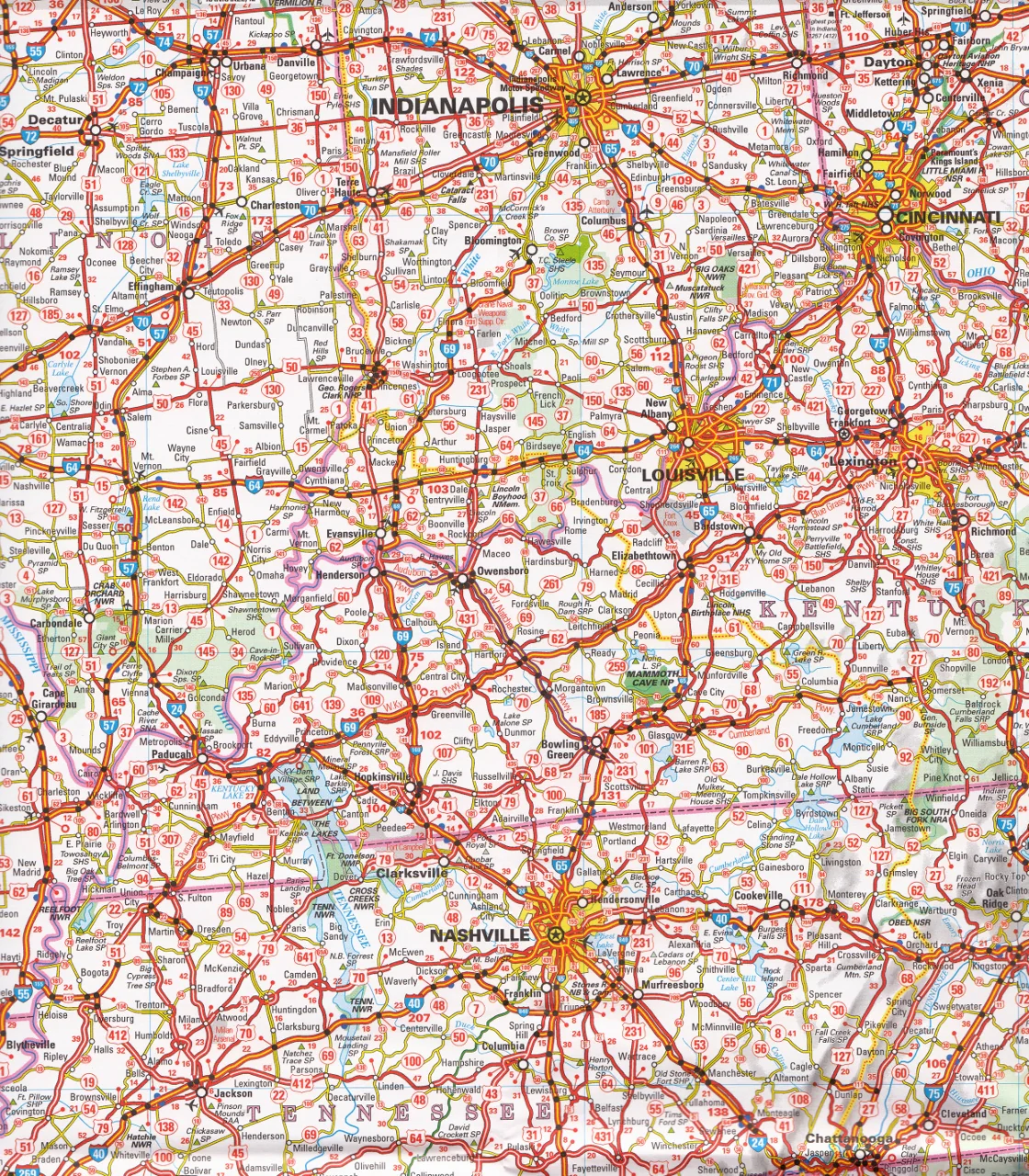 Southeastern USA Michelin Map 584 - Image 5
