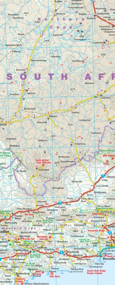 Southern Africa Travel Map – Reise Know-How World Mapping Projec - Image 3