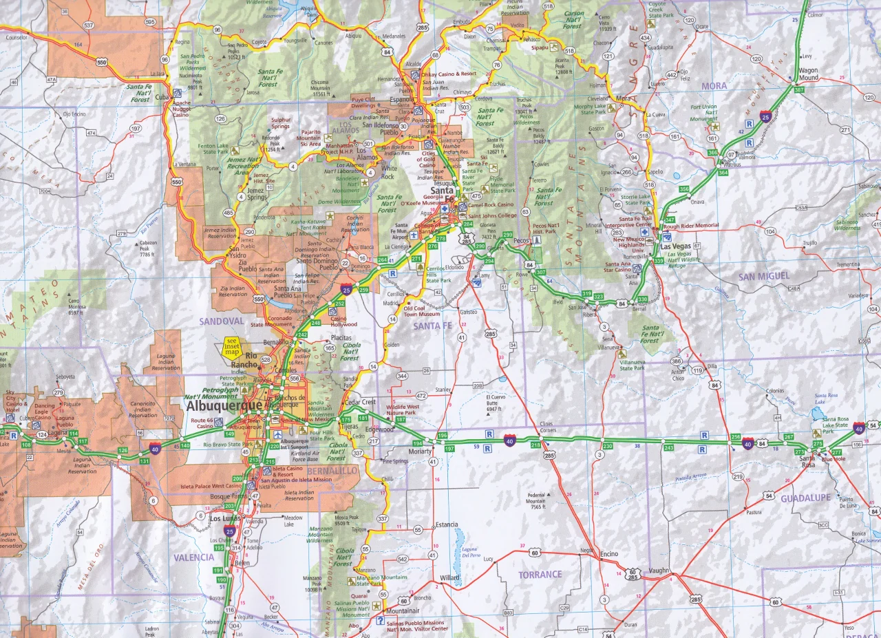 Southwest Hallwag USA Map - Image 3