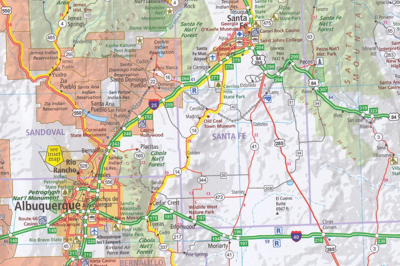 Southwest Hallwag USA Map - Image 4