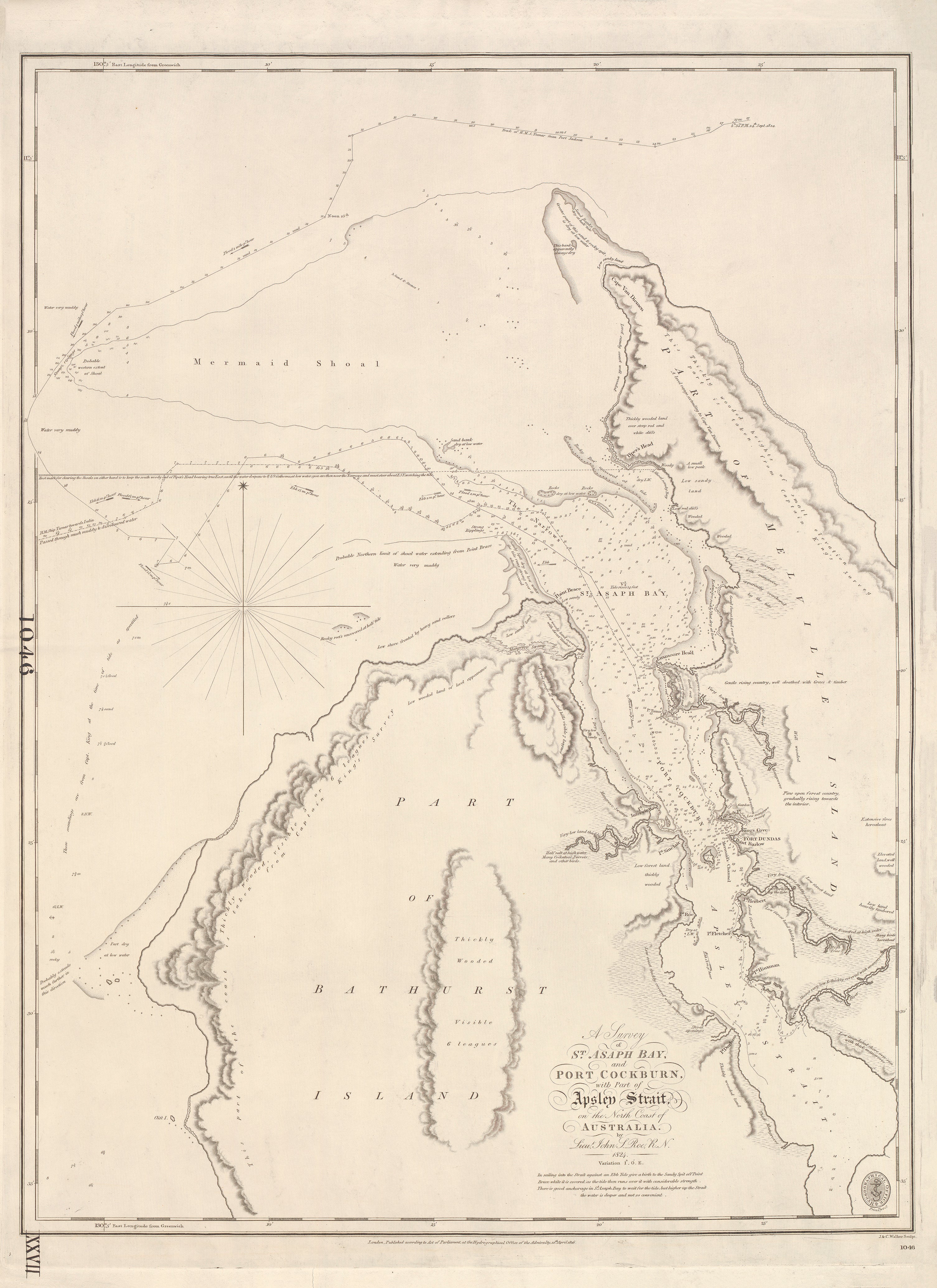 St. Asaph Bay & Port Cockburn — North Coast of Australia (1824–1826)