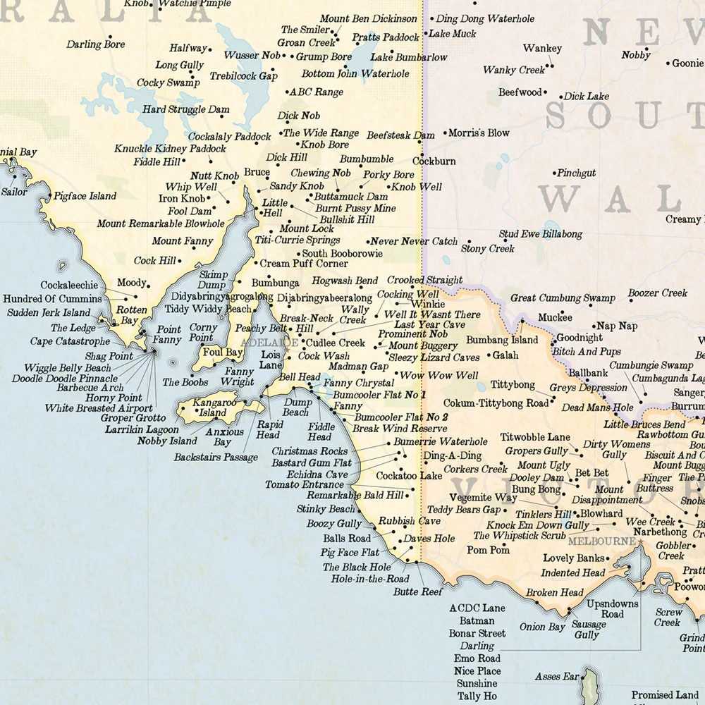 Marvellous Map of Actual Australian Place Names - Image 3