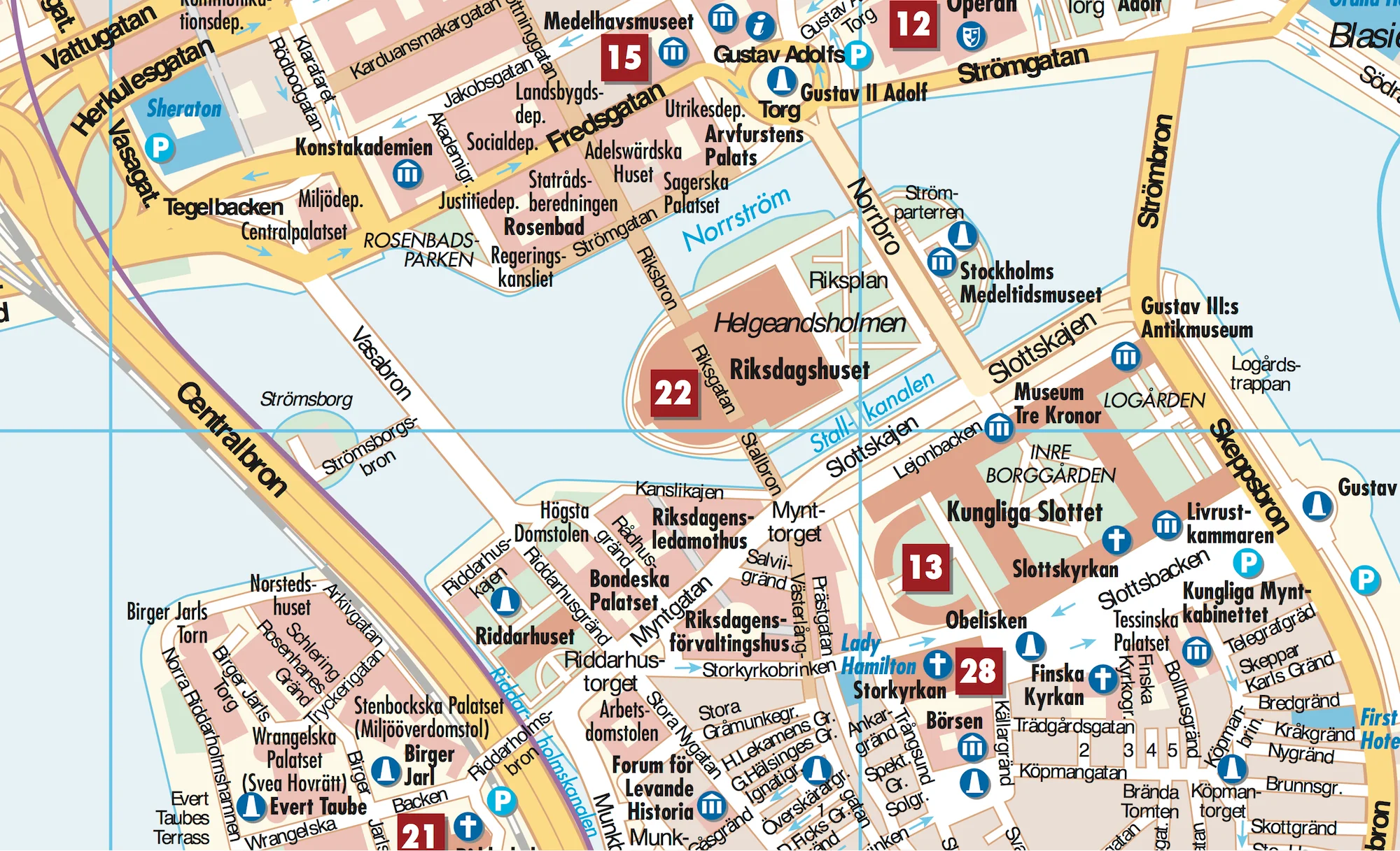 Stockholm Borch Folded Laminated Map - Image 4