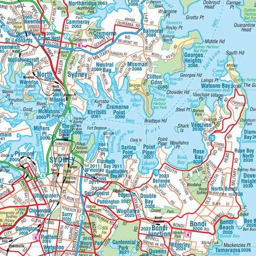 Sydney & Region Hema 700 x 1000mm Canvas Wall Map - Image 2