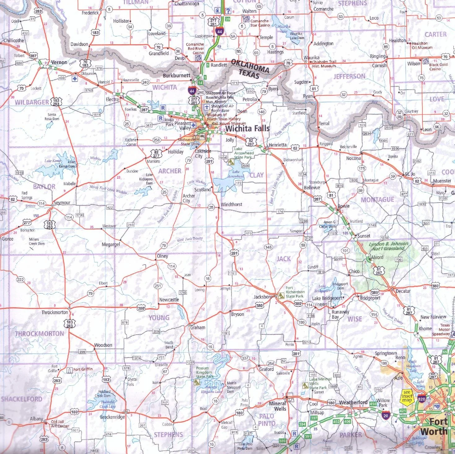 Texas USA Hallwag Map - Image 5