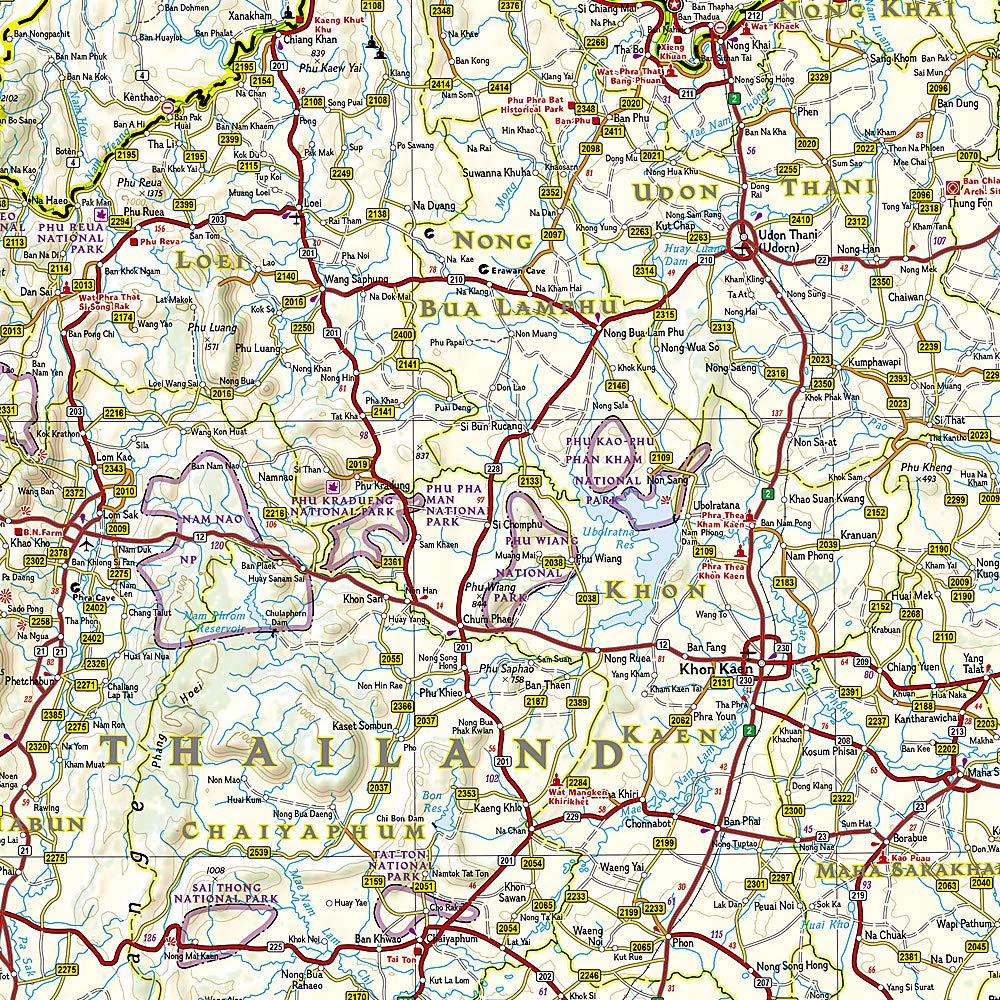 Thailand National Geographic Folded Adventure Map - Image 4