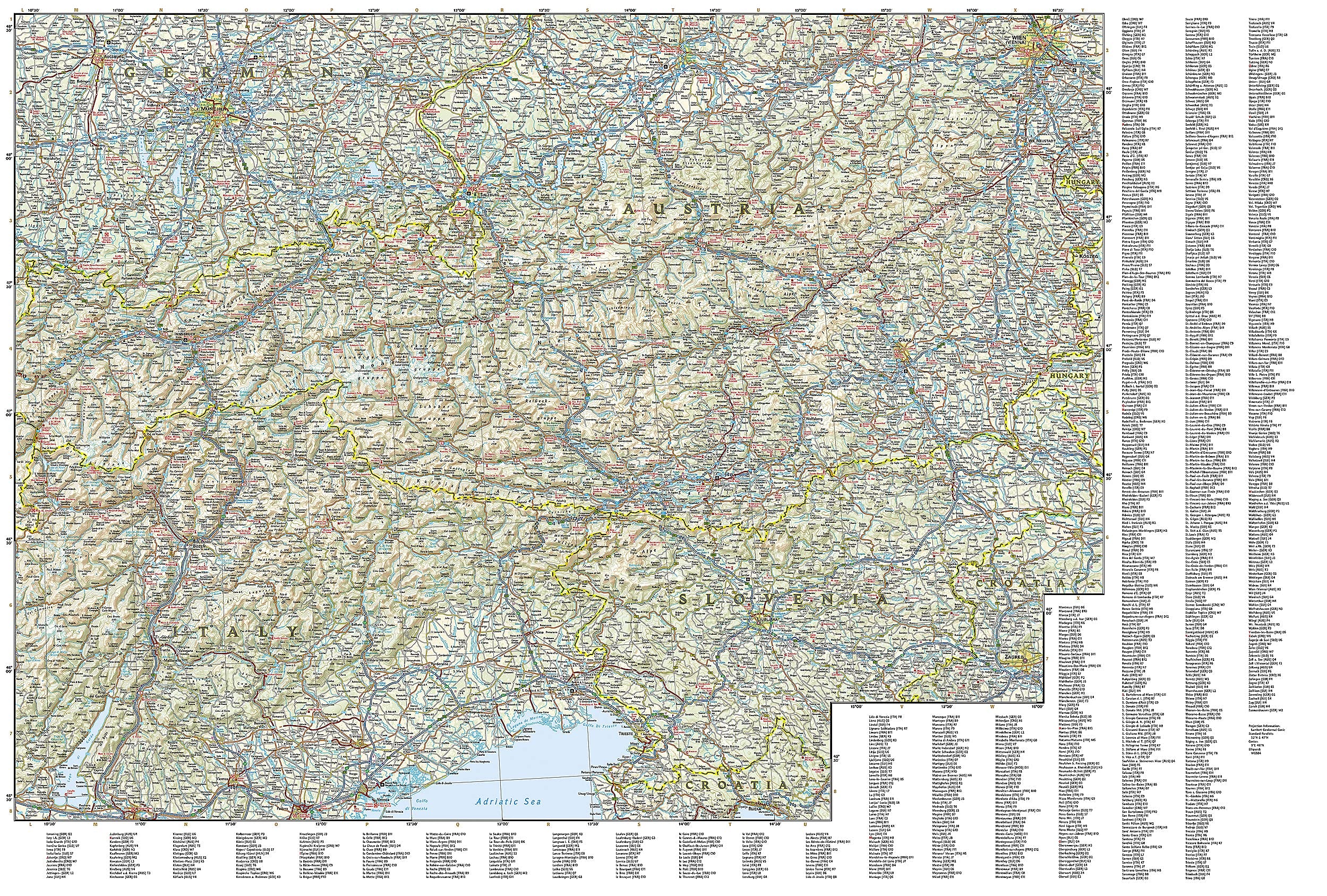 The Alps - Alpine Countries National Geographic Folded Map - Image 3