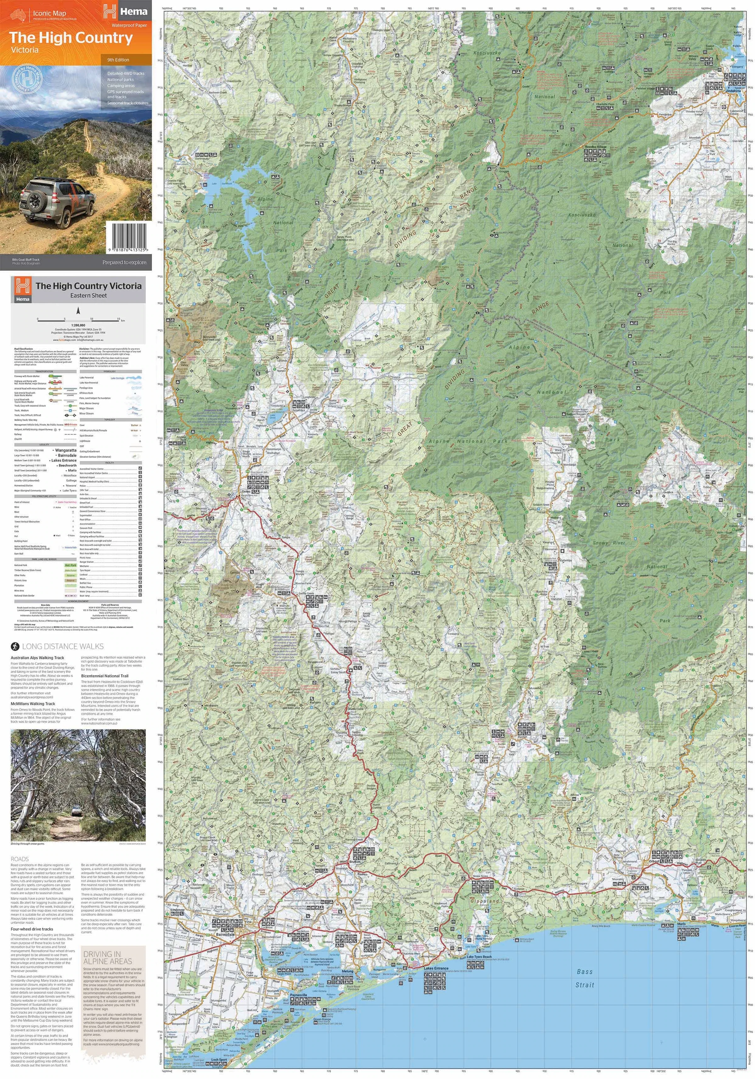 The High Country Victoria Map Hema - Image 2
