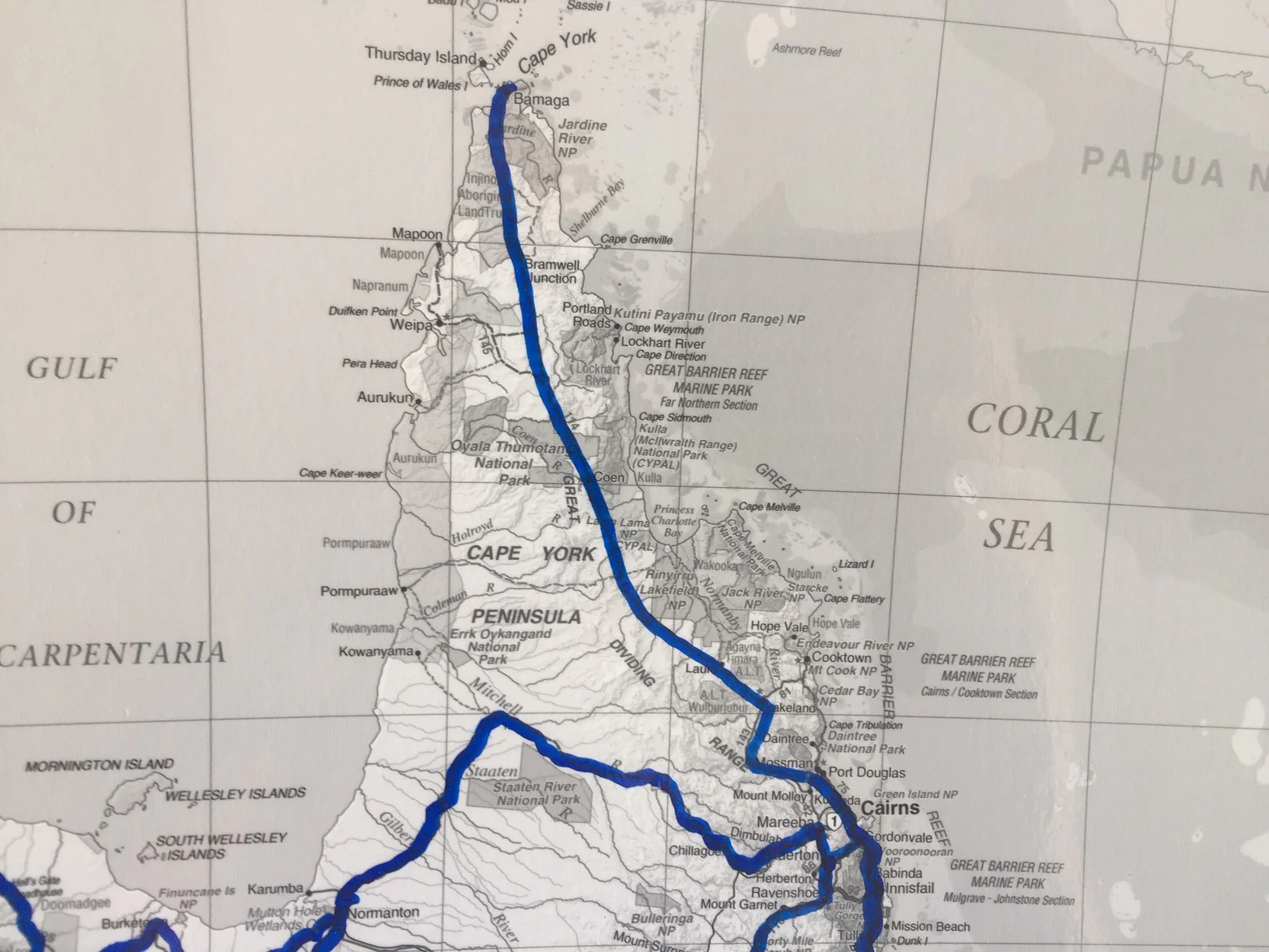 The Trip Tracker Australia Greyscale Handy Hema Map 750 x 625mm - Image 5