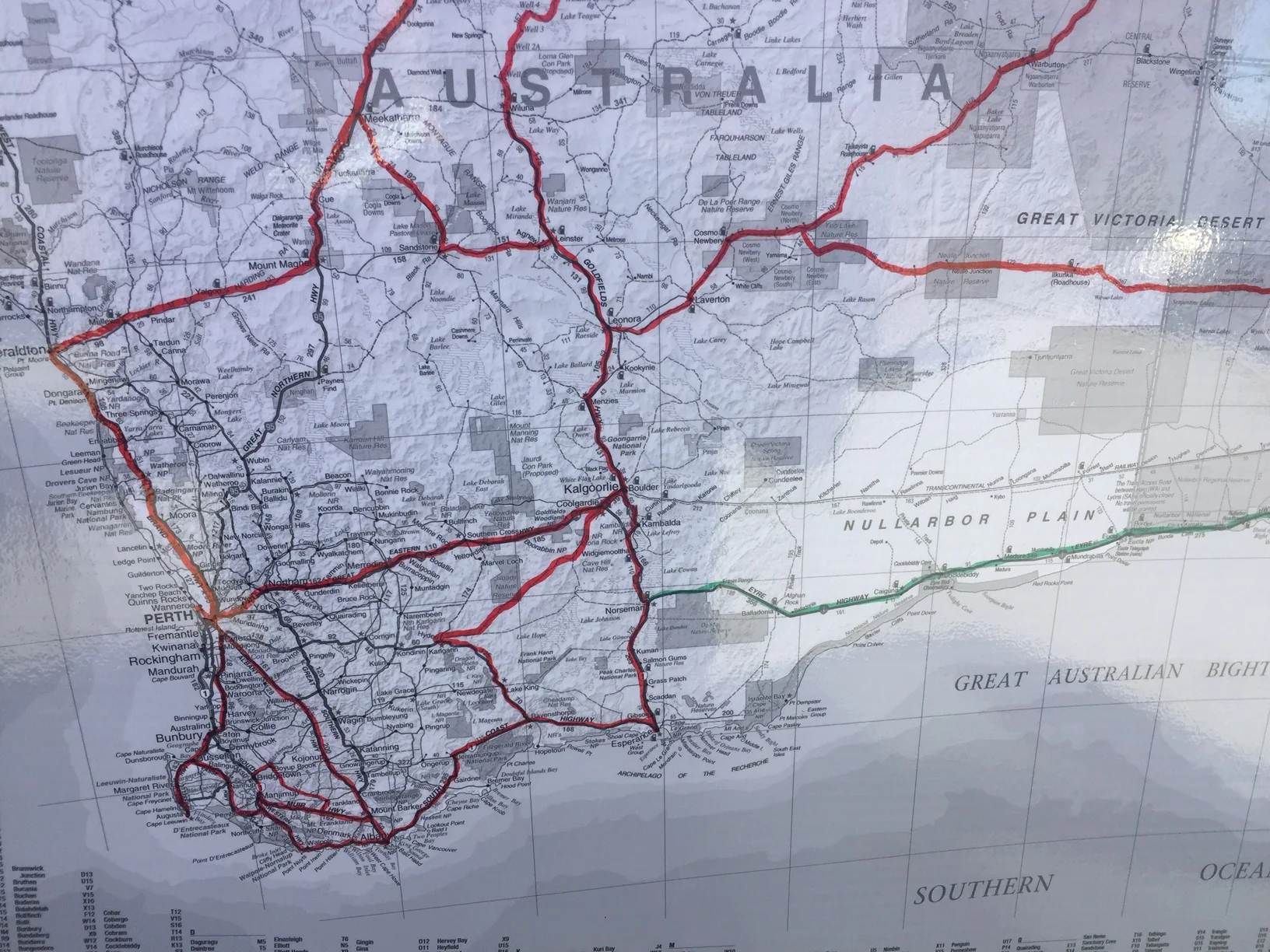 The Trip Tracker Australia Greyscale Large Hema Map 1000 x 875mm - Image 5