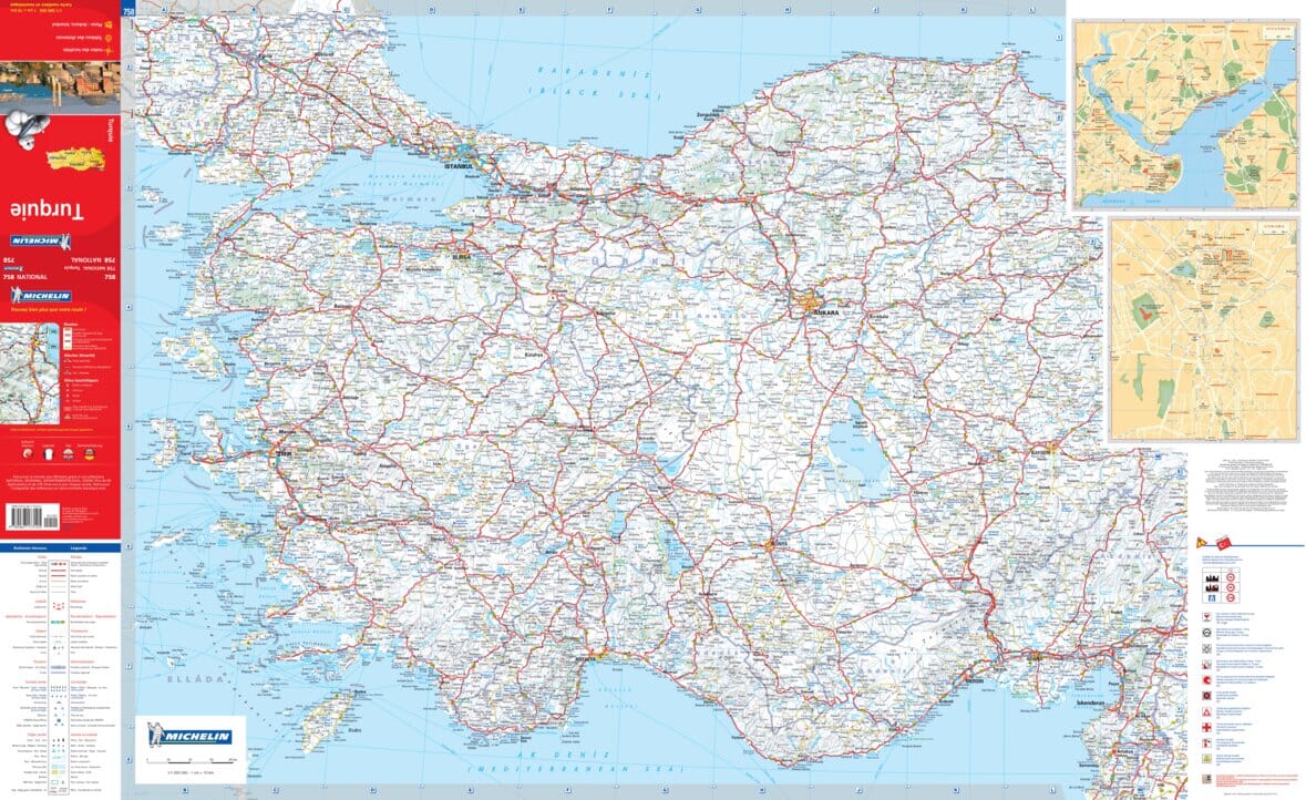 Turkey Michelin Map 758 - Image 2