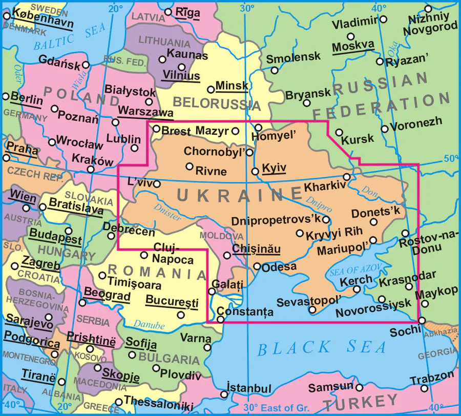 Ukraine Moldova Gizi Maps Folded - Image 2