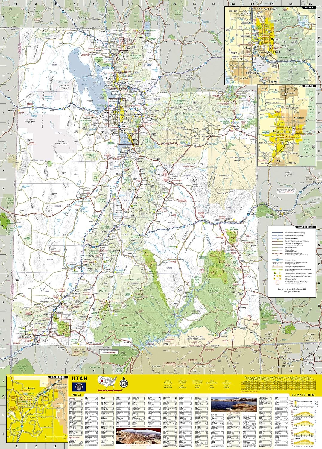 Utah National Geographic Folded Map - Image 3