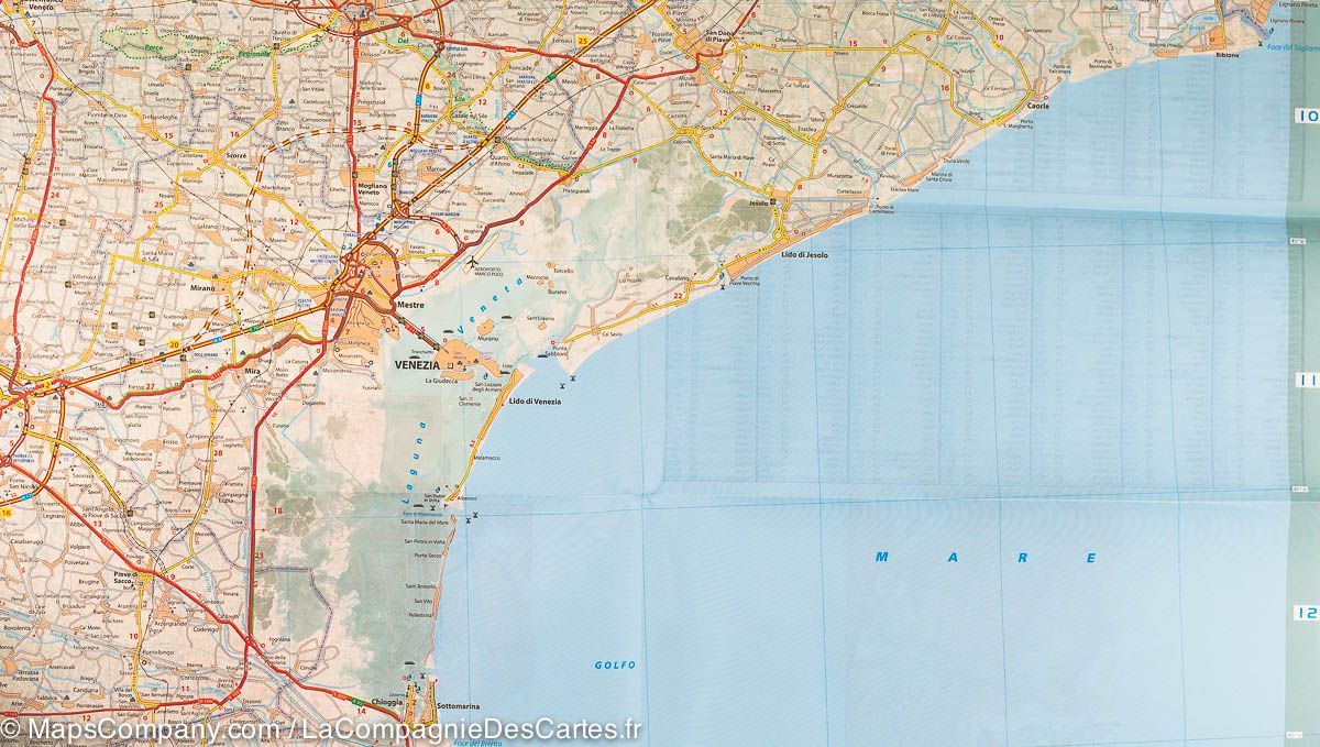 Italy Veneto Michelin Map 355 - Image 5