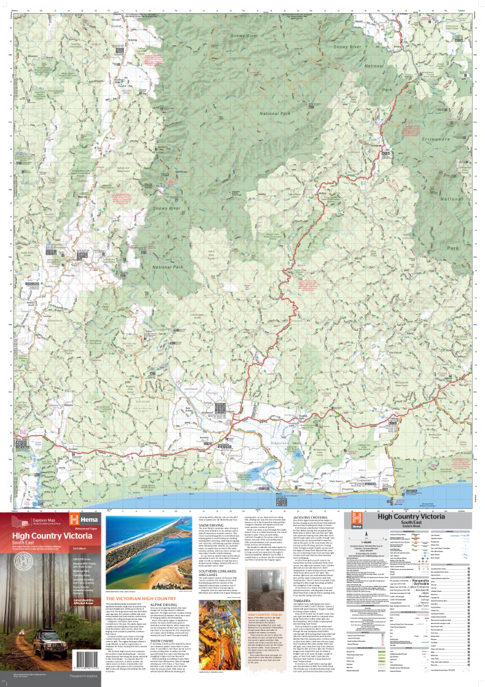 Victorian High Country SE 100K Hema Map - Image 2