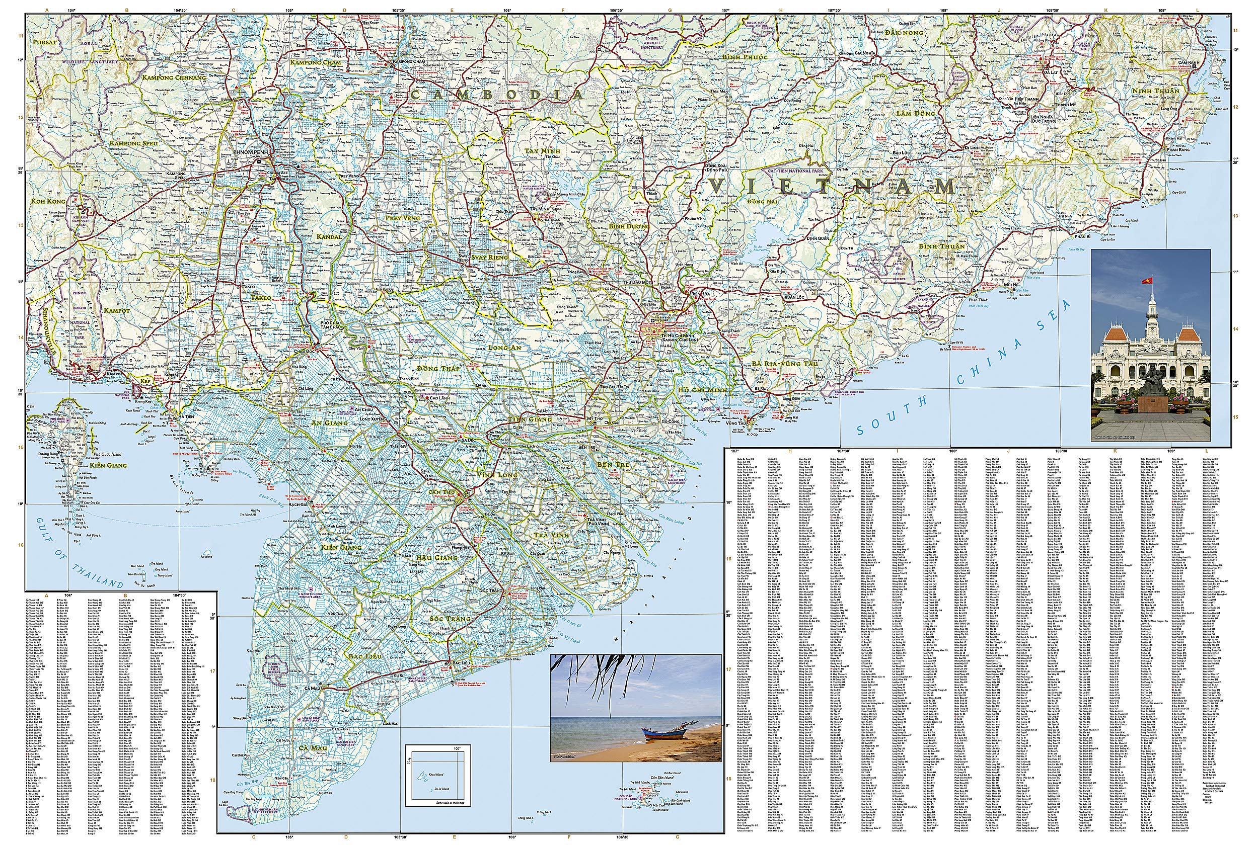 Vietnam South National Geographic Folded Map - Image 3