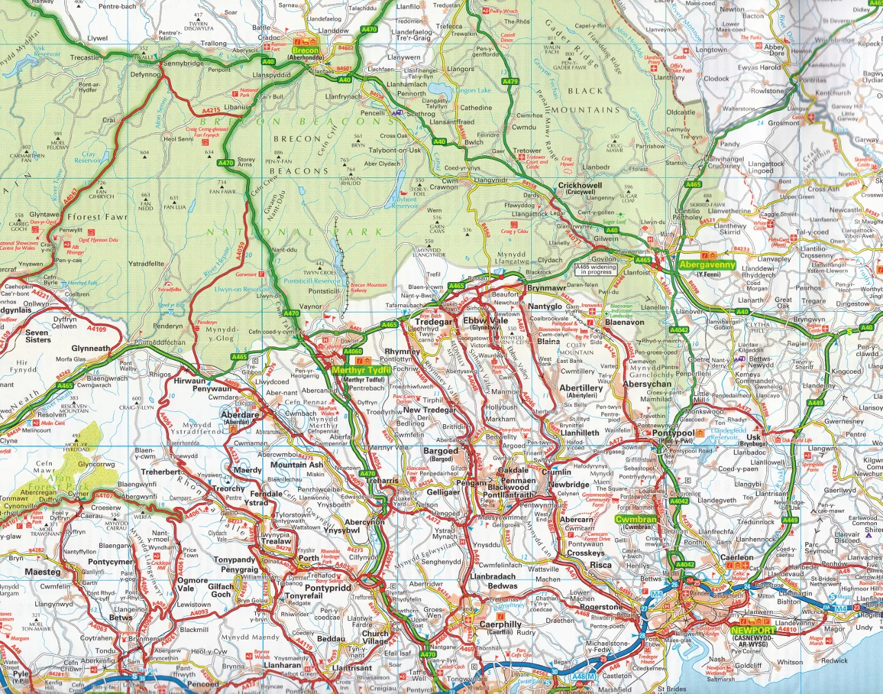 Wales AA Road Map 6 - Image 4