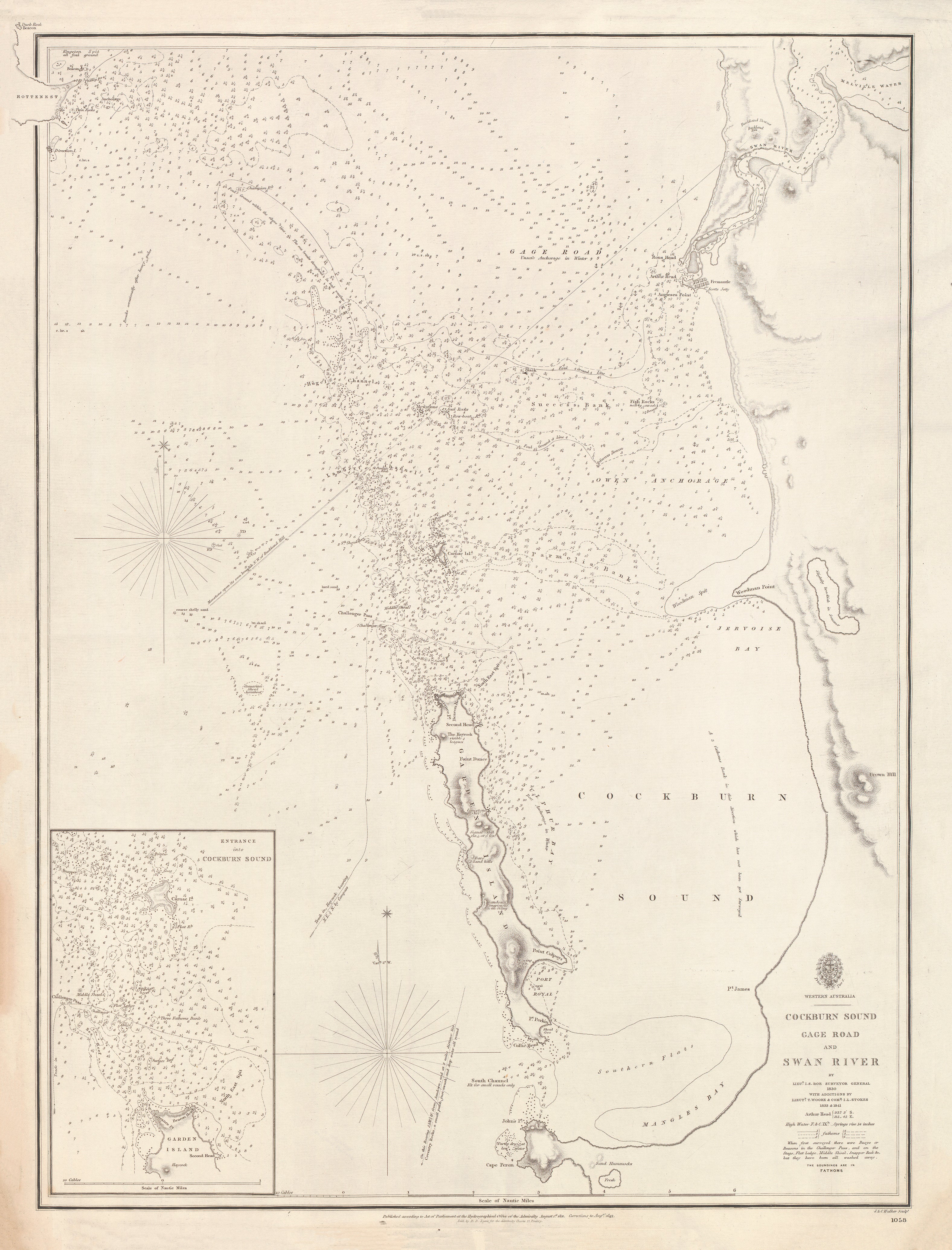Western Australia — Cockburn Sound, Gage Roads & Swan River (1830–1841)