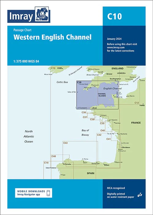 Western English Channel Passage Imray Chart