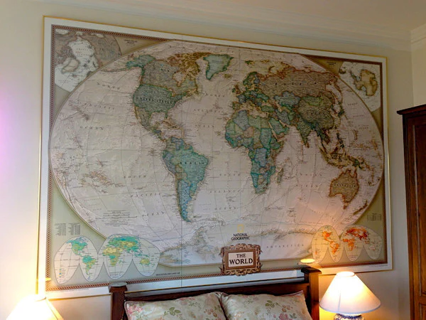 World Executive Antique Style National Geographic 2946 x 1930mm Mural 3 Sheet Wallpaper Map - Image 2