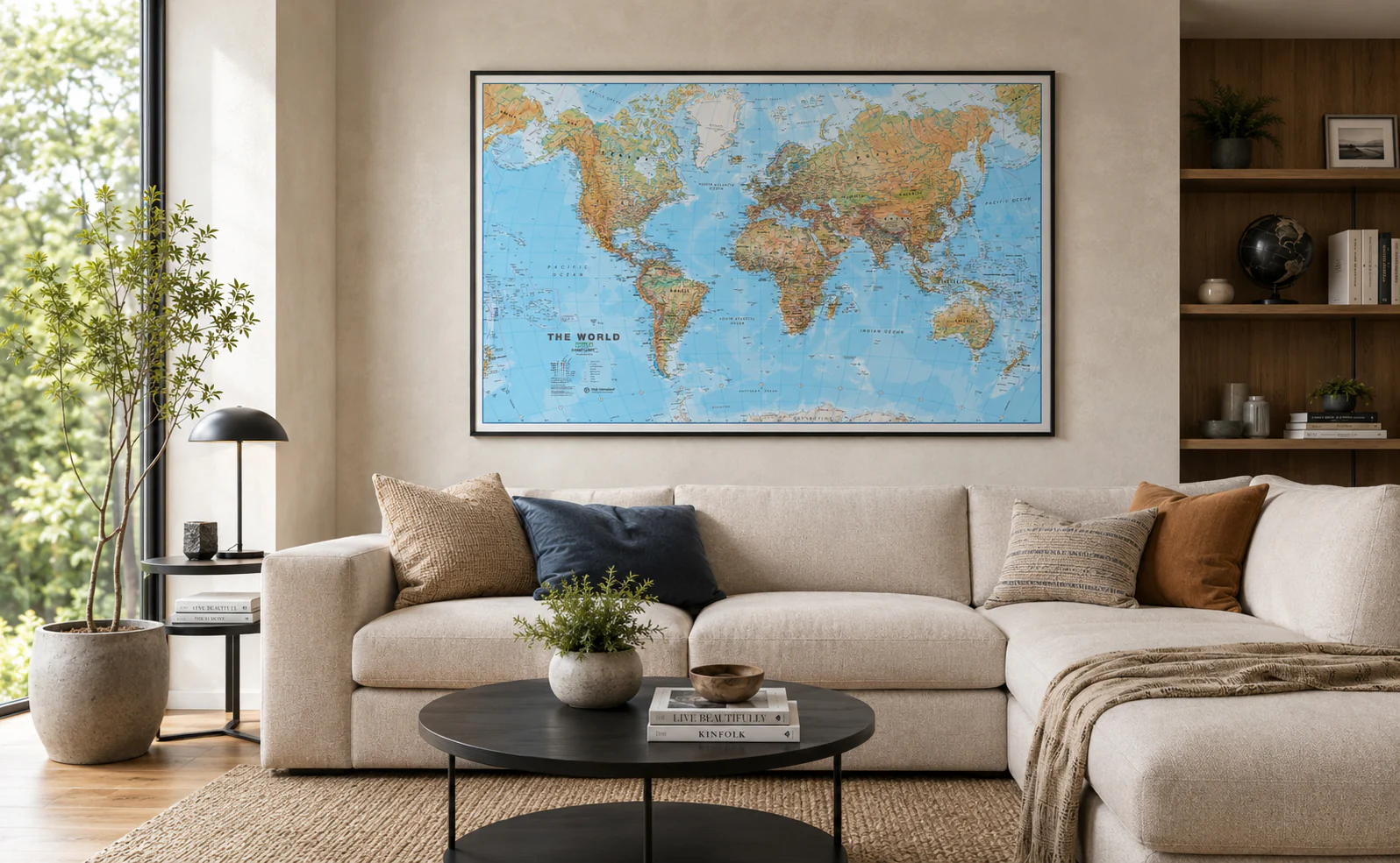 Physical World Maps International 1360 x 840mm Wall Map 2026 - Image 2