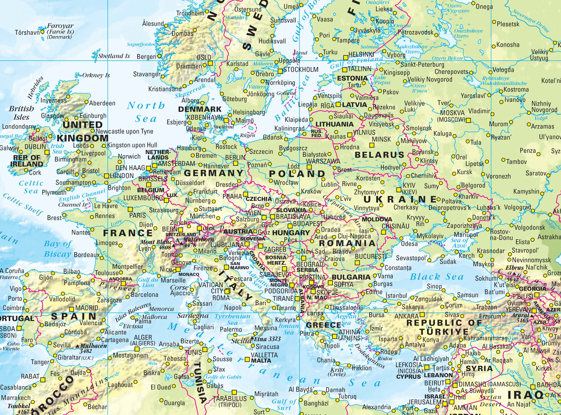World Physical Mega Map 2200 x 1270mm (Pacific Centred) Cosmographics 2026 - Image 2