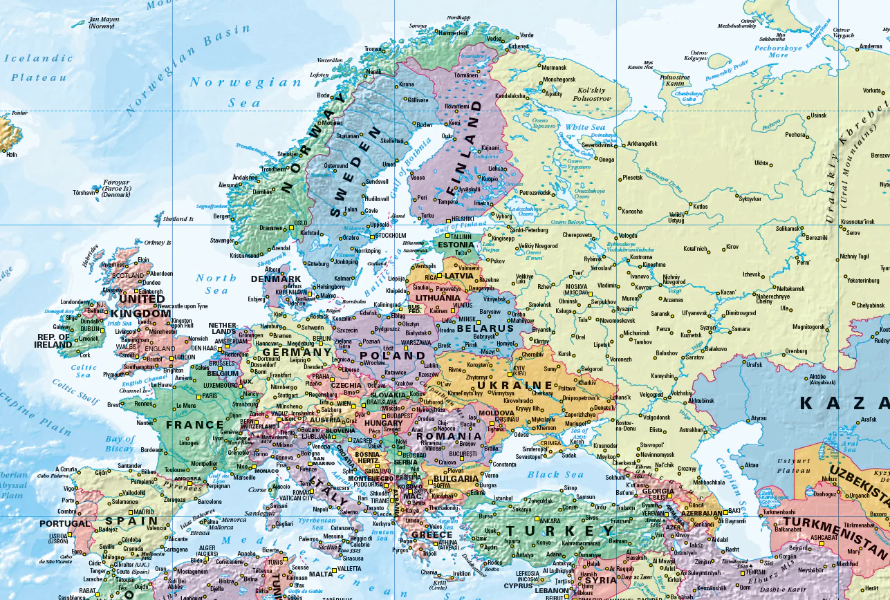 World Political Large 1002 x 595mm (Pacific Centred) Cosmographics 2026 - Image 4